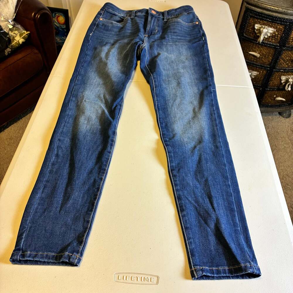 LC Lauren Conrad High Rise Super Skinny Jeans Womens 6 Dark Wash Stretch Denim